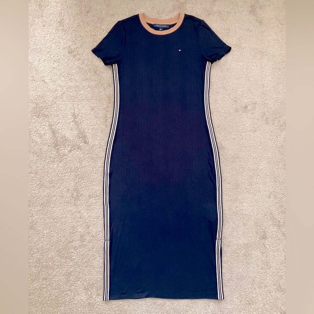 Tommy Hilfiger Ribbed Maxi Dress